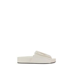 JIL SANDER Women's Ruched Platform Slides Women WHITE Sandals
